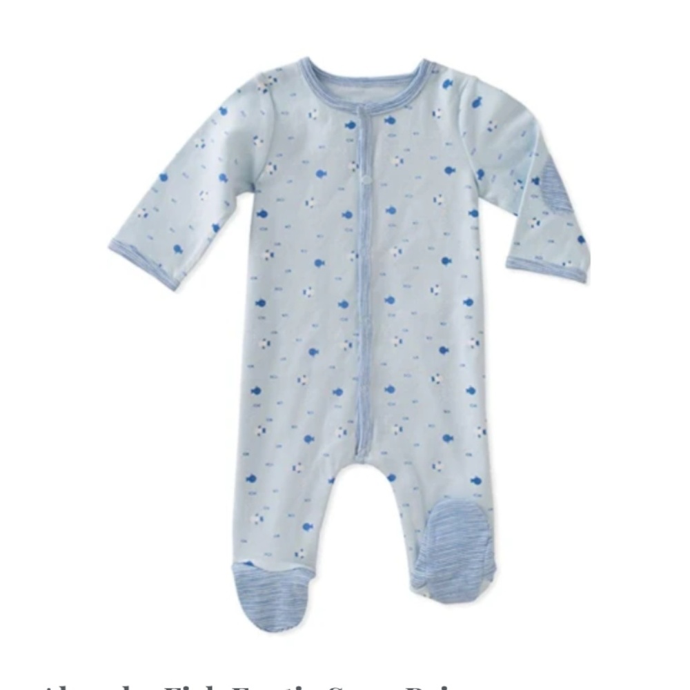 NWT Absorba Fish Footie Snap Pajamas